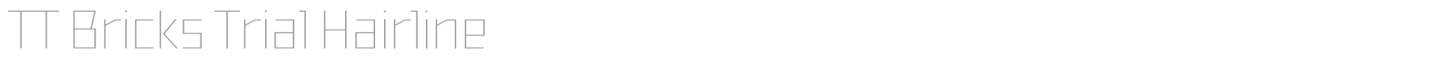 TT Bricks font preview